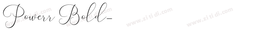 Powerr Bold字体转换